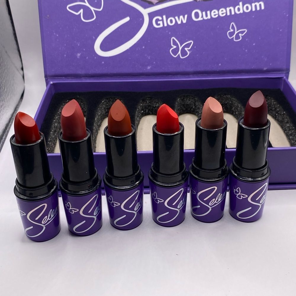 💜 Selena 6 Piece Matte Lipstick Set Collection - Picture 6 of 7